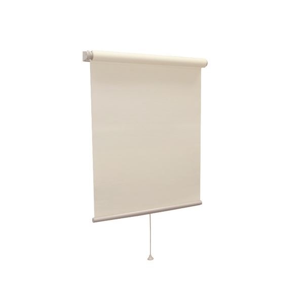 モダン ロールスクリーン (無地防炎 90cm×180cm ココ) 日本製 巻取りスピード調整機能付き 『ティオリオ』 7,865円