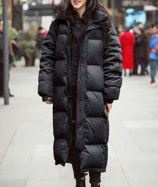 【】ダウンコート 女性用 ロングコート 韓国風 冬服 中綿コート ダウンジャケット レディース 暖かい 着痩せ 通勤通学 学生 コート フード付き カジュアルコート アウター きれいめ 防寒服