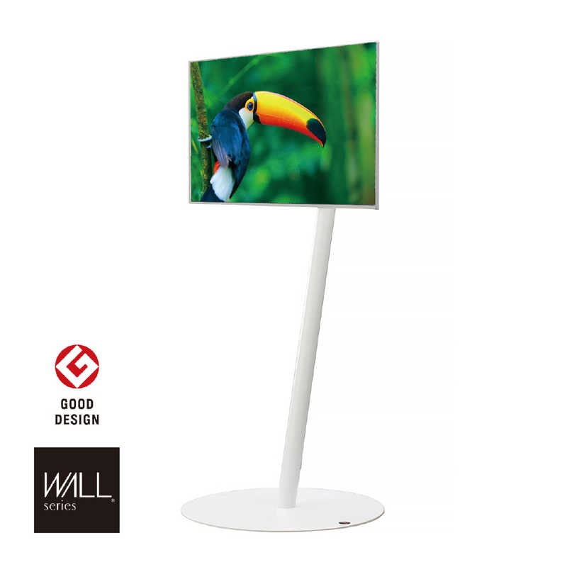 ナカムラ　24～55インチ対応 テレビスタンド WALL A2 (フラットベース・ハイタイプ) サテンホワイト　WLTVL5111F