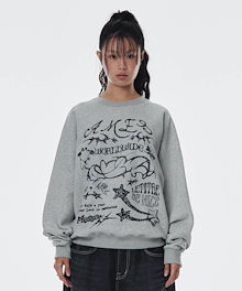 ★AMES-WORLDWIDE★NEW MESSAGE SWEATSHIRT CHARCOAL★正規品 AMES-WORLDWIDE