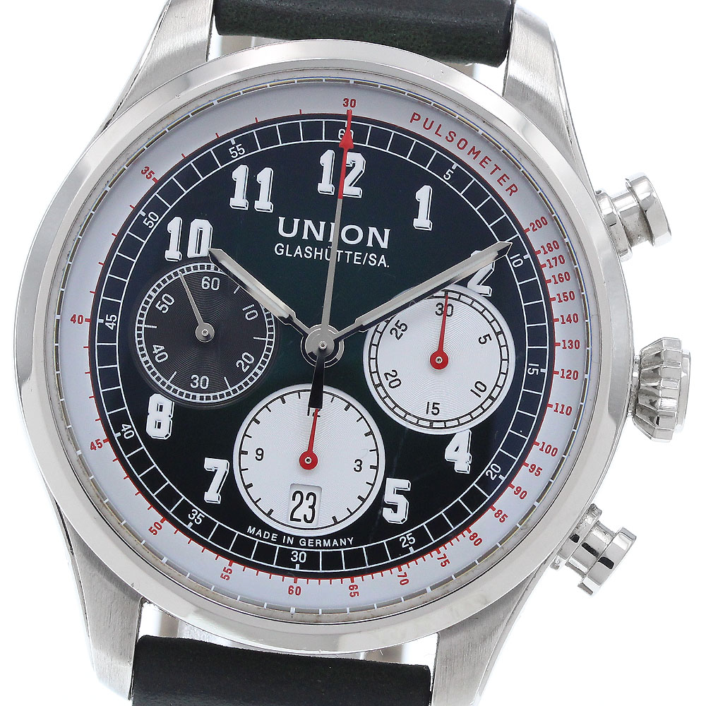 ユニオングラスヒュッテ UNION GLASHUTTE D009.427A べリサール クロノグラフ デイト 自動巻き メンズ _935296【中古】