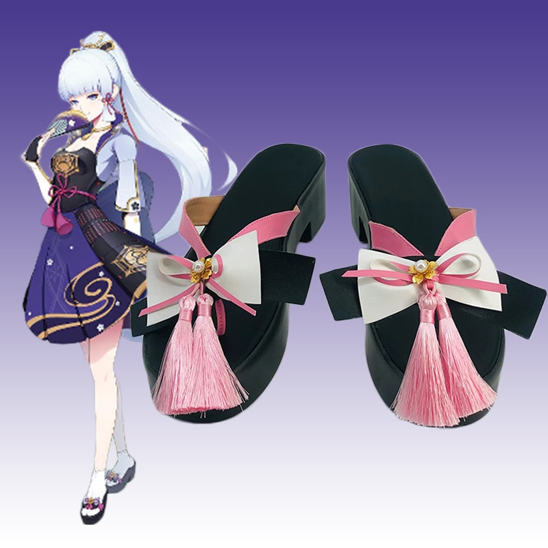 原神 神里彩花 Cos 靴 コスプレ靴 アニメ ショー パフォーマンスシューズ 二次元