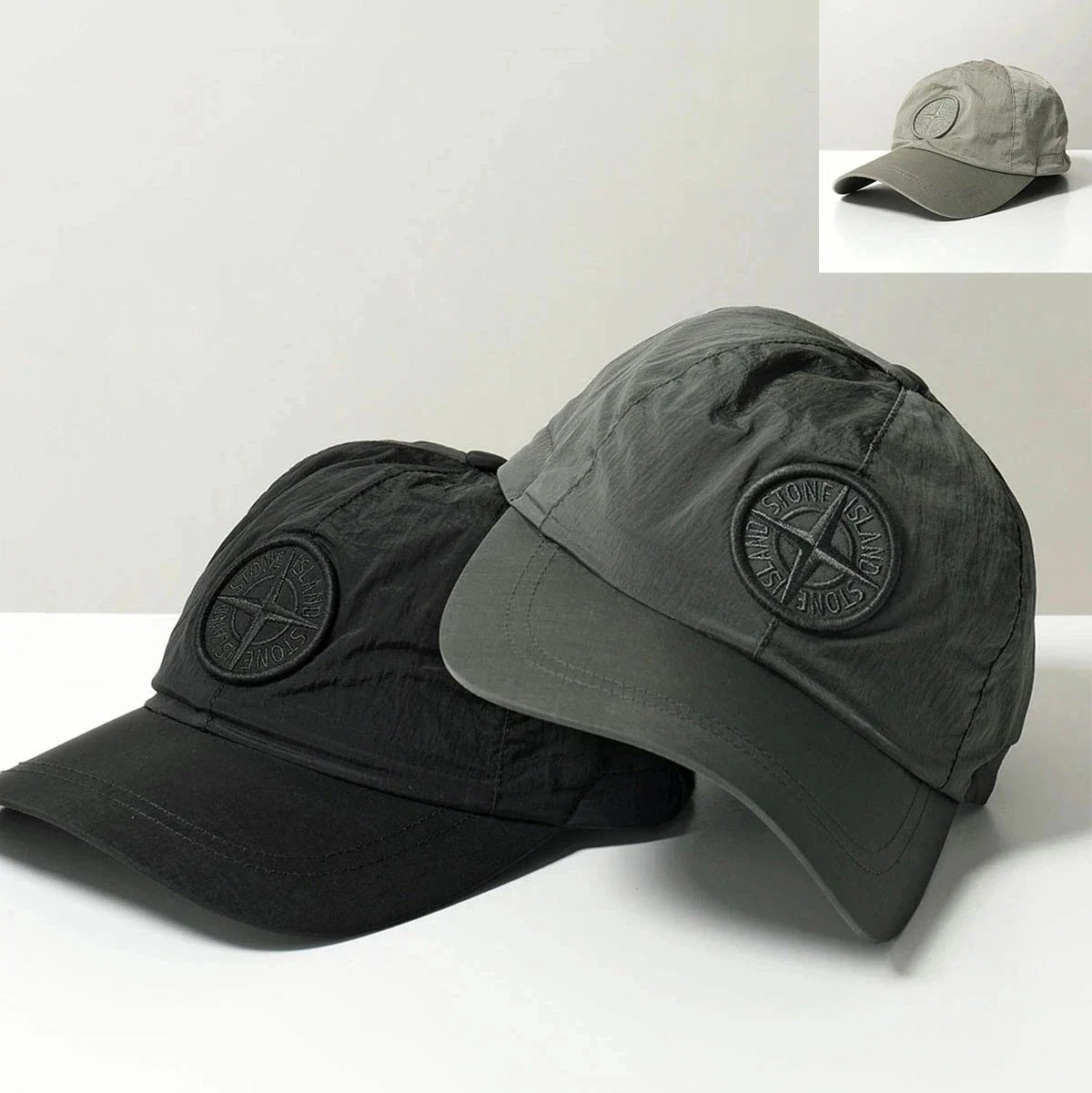 STONE ISLAND ストーンアイランド ベースボールキャップ 801599576 メンズ 立体コンパス ロゴ刺繍 アイコン ナイロン 帽子 カラー3色 20,501円
