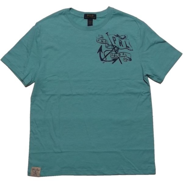 ボーイズサイズ 半袖 プリント Tシャツ ブルー boys PR2-283