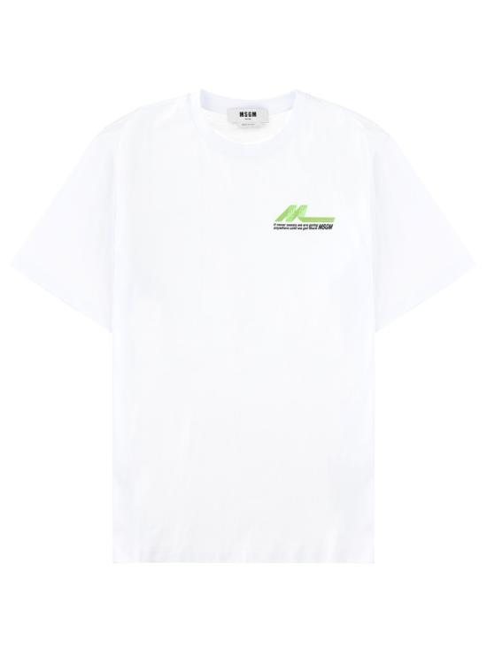 MSGM Men T-Shirts 4040MM120N 26700201 WHITE