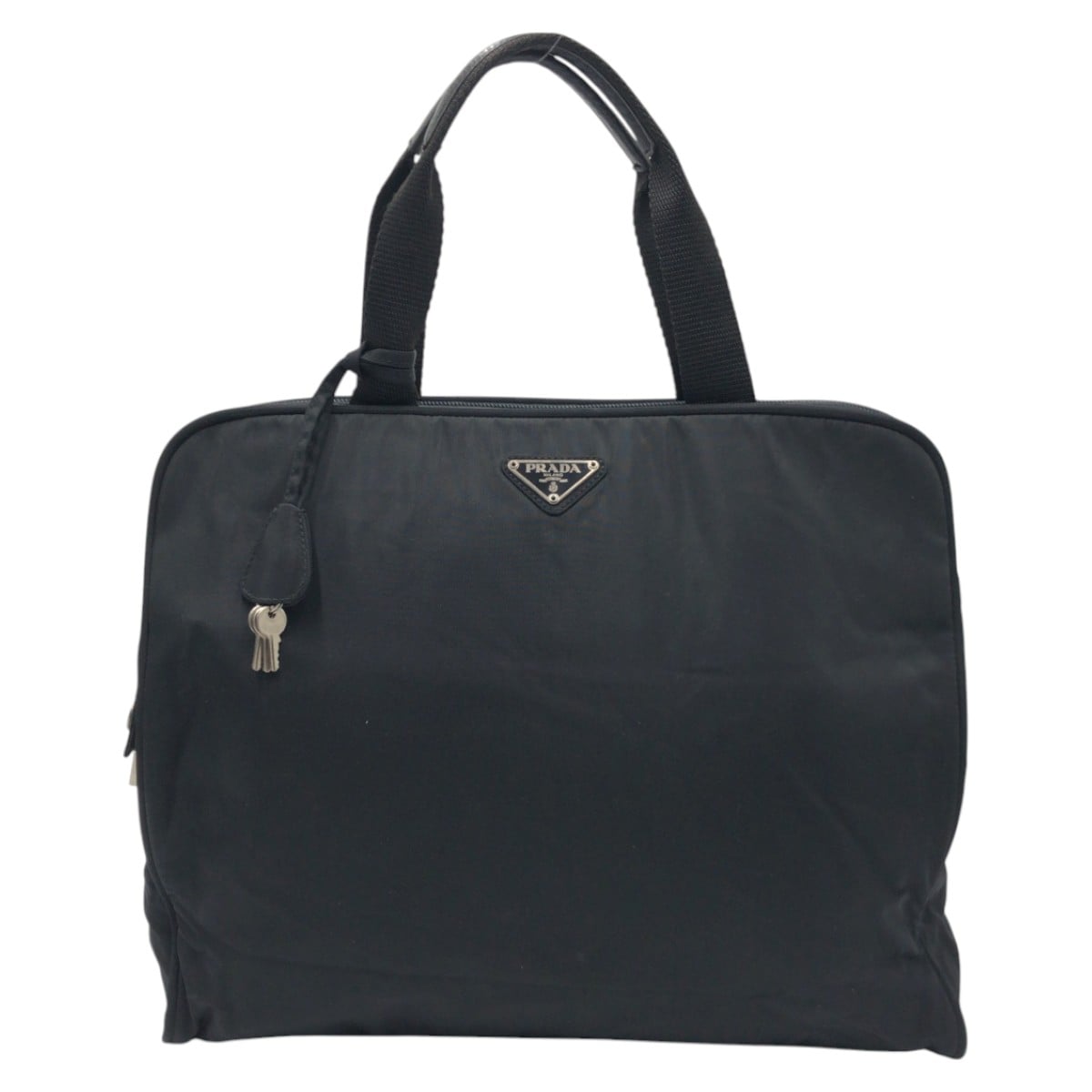 美品 テスート 三角ロゴ ブラック 黒 ナイロン ビジネスバッグ ハンドバッグ 男女兼用 メンズ 410362 17,064円