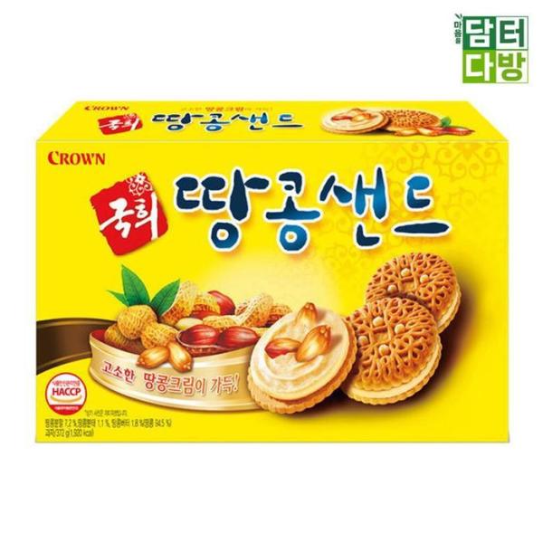 RGL82P25クラウン製菓 菊 ピーナッツサンド 372g X 12個 お菓子