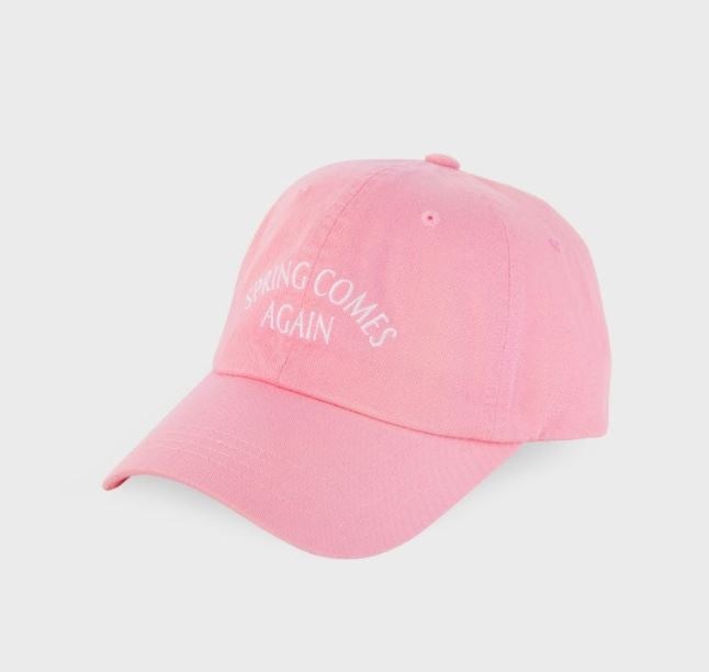 SPRING DAYS Lettering Ballcap 帽子 [ PINK ]