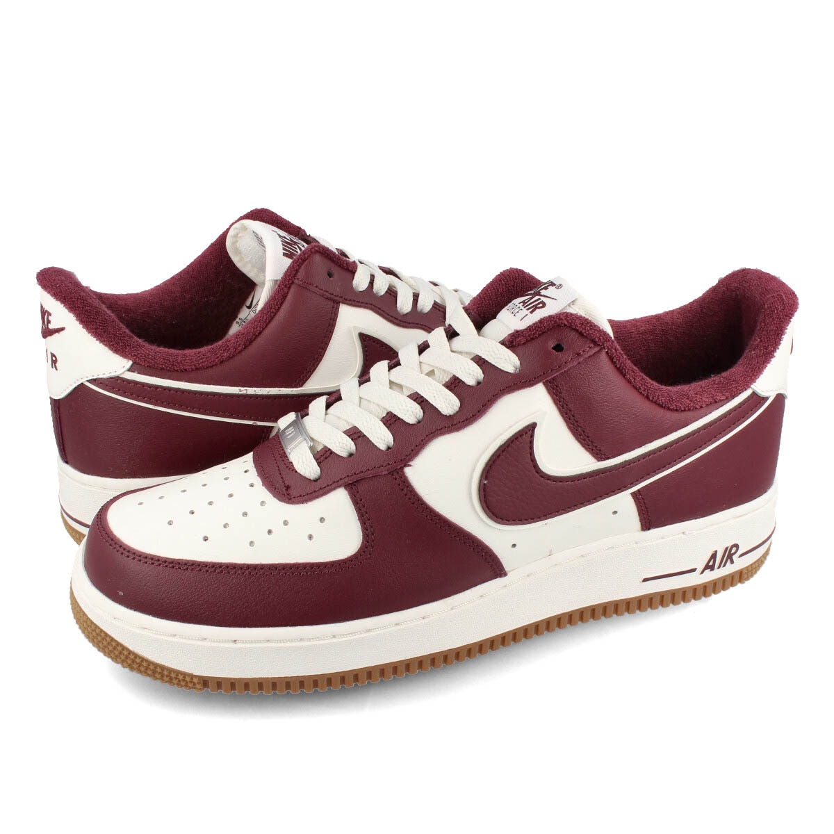 AIR FORCE 1 07 LV8 SAIL/NIGHT MAROON/GUM MED BROWN