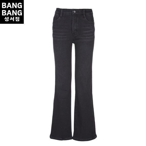 HC04 女性起毛ボンディング ブーツカットスパン 冬ブラックジーンズ インバンド ボア裏地起毛 フレア (S42529252)