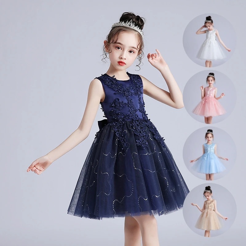 子供 ドレス パーティー司会者 キッズフォーマルドレス 姫様ワンピース 結婚式 ダンス演出 舞台服 フラワーガール ジュニアドレス110cm 160cm 5,225円
