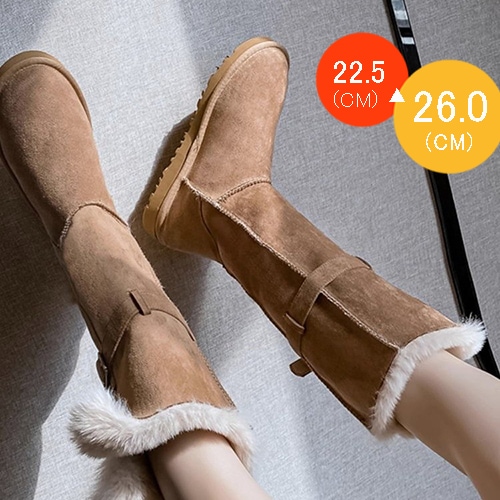 ムートンブーツ ロングブーツ レディース 裏起毛 裏ボア 厚底 美脚 ブーツ スノーブーツ ロング丈 秋 冬 防寒ブーツ ボアブーツ ファーブーツ 大きいサイズ 防滑 滑りにくい 暖かい 歩きやすい