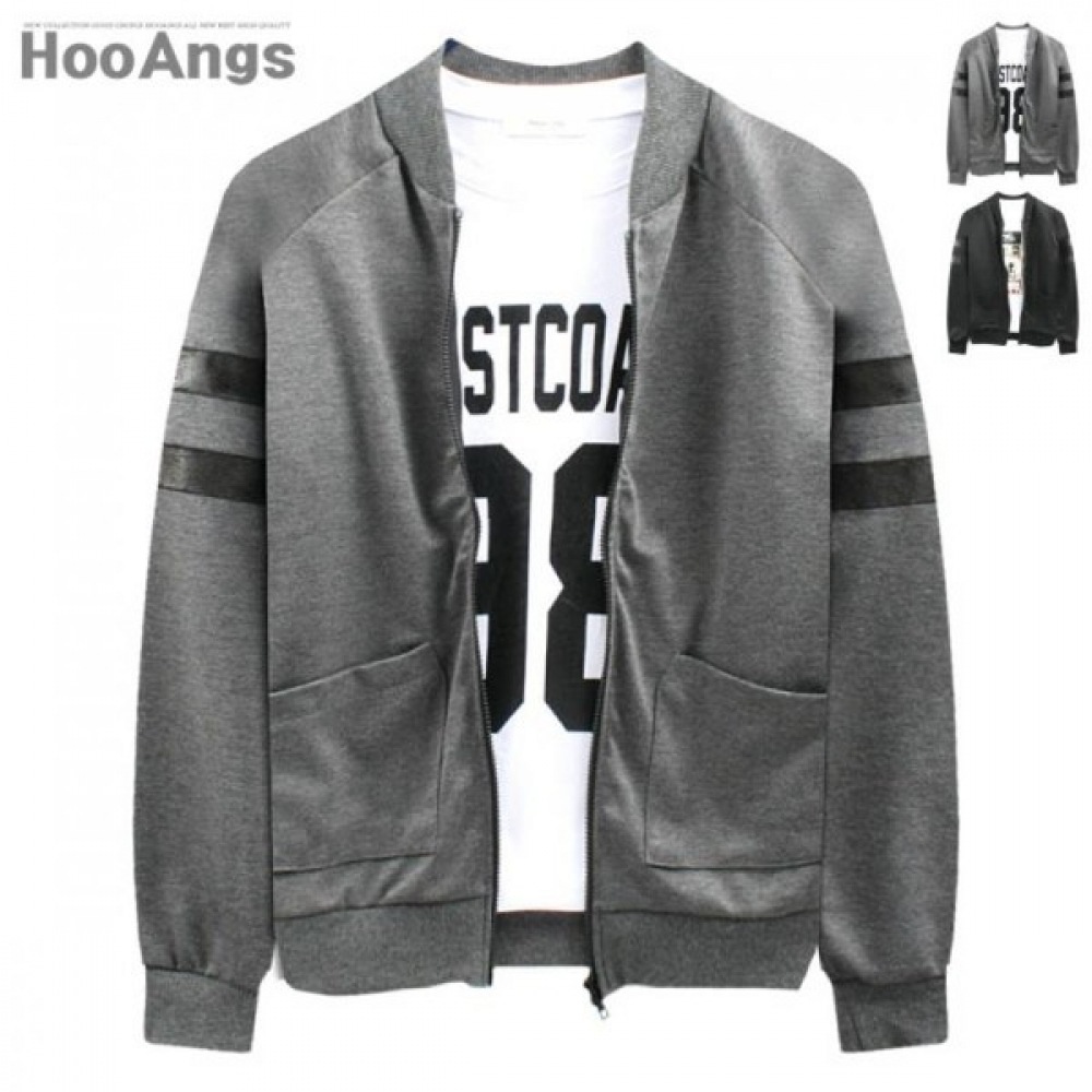 (ジュアンズ) ラグランスリーブレザーポイントブルゾン BDJP9015