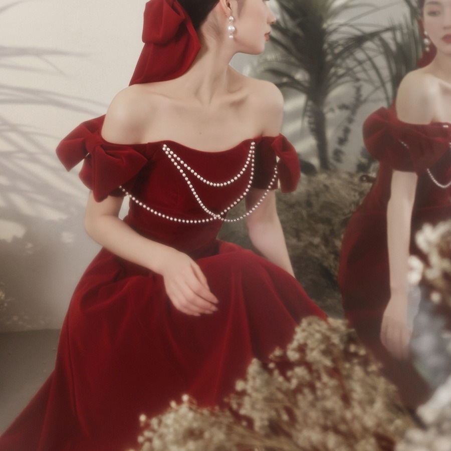 韓国ファッションワンピース ドレス パーティードレス 韓国 ワンピースウェディングドレス 花嫁 結婚式 ウェディングドレス