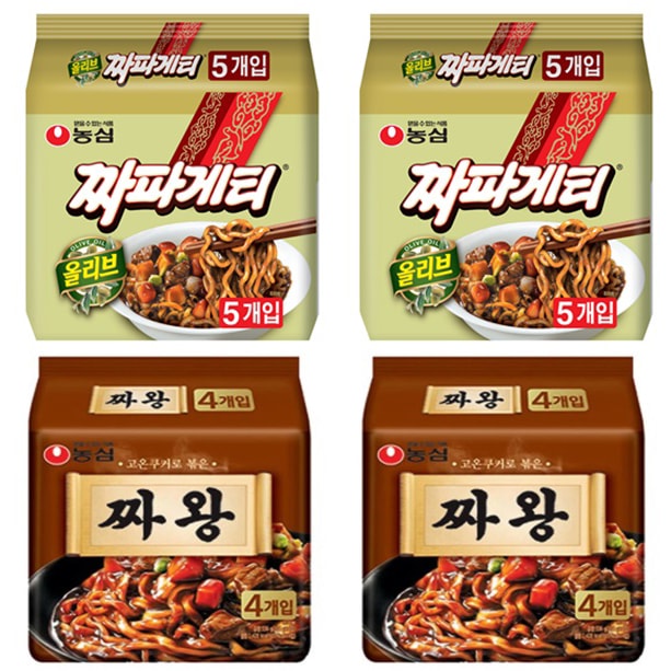 ノンシム チャパゲティ 10p + チャワン 8p 企画セット (18個入り)