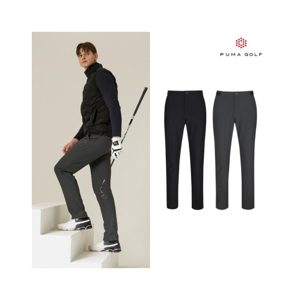 プーマゴルフ 24FW トリコットボンディング起毛パンツメンズ 2点セット