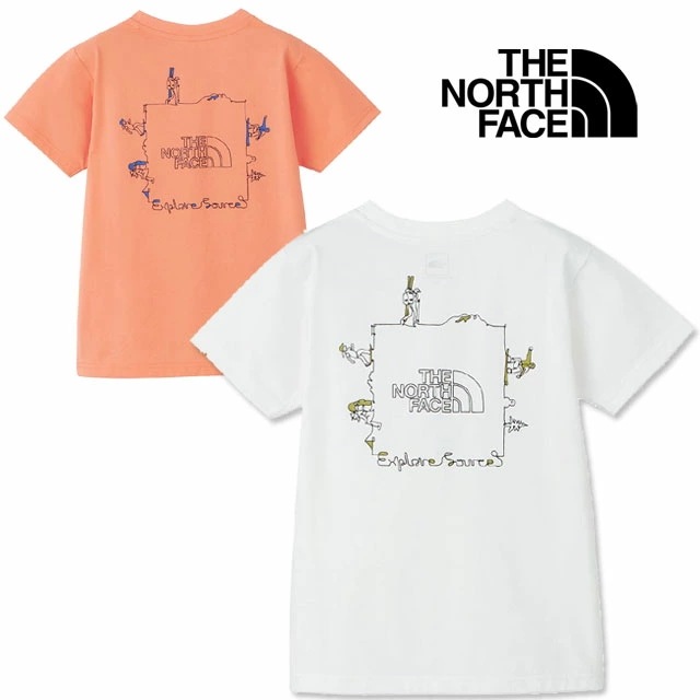 ザ・ノース・フェイス Tシャツ キッズ ジュニア NTJ12314 S/S エクスプロールソースサーキュレーションティー トップス ウエア 子供服 半袖 子供の日 プレゼント アパレル 服 白 ロゴ