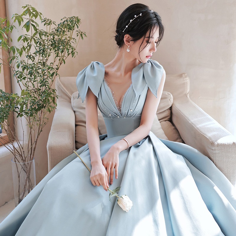 パーティードレ スーツロングドレス 大人気ドレス2024新型トップス高級質感ドレス韓国ファッションワンピース成人式結婚式ドレス