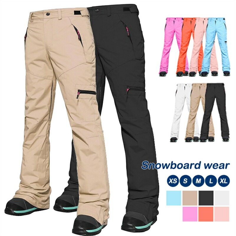 スノーボード ウェア パンツ ロングパンツ 単品 スキーウェア レディース スノボウェア ウィンタースポーツウェア 防寒 無地 防風防水防雪防寒保温通気 雪遊び 女性用 ボトムス