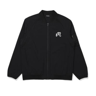 Malbon Golf純正サマーライトウェイトボンバージャケット ブラック（メンズ）