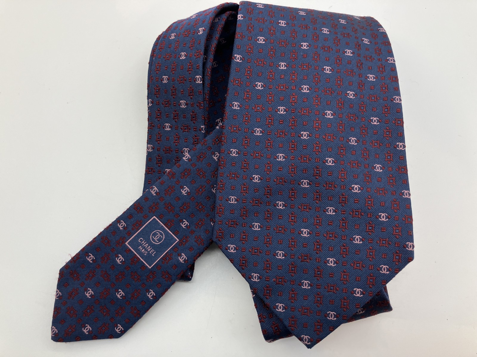 ネクタイ　ネイビーブルー　幅10ｃｍ(3.94 inch)