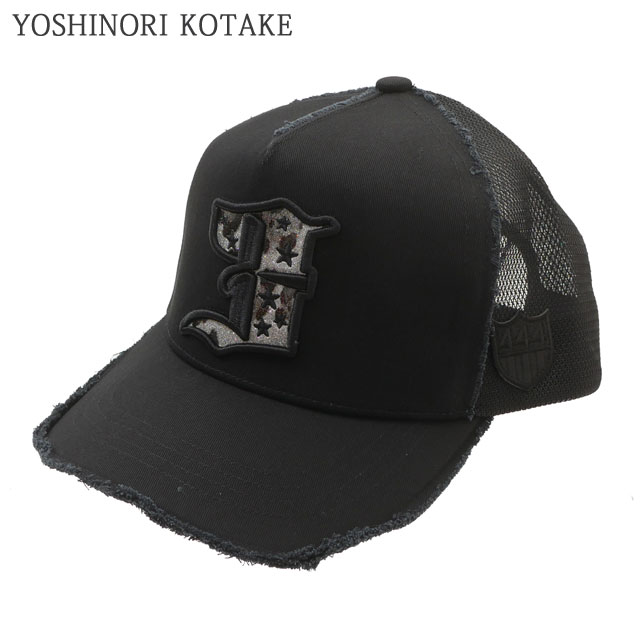 ヨシノリコタケ YOSHINORI KOTAKE LAME 3LOGO MESH CAP メッシュ エンブレム ゴルフキャップ スポーツ 251-001701-011