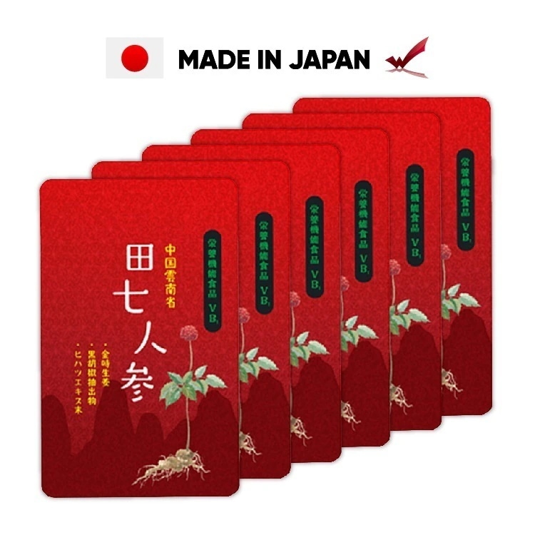 【クーポン配布中】 渡邊薬品 田七人参 サプリ 120粒 6袋 サポニン 高麗人参 体脂肪 美容 サプリメント 健康食品 公式 ダイエットサプリ ダイエット食品 酵素 乳酸菌 マルチビタミン