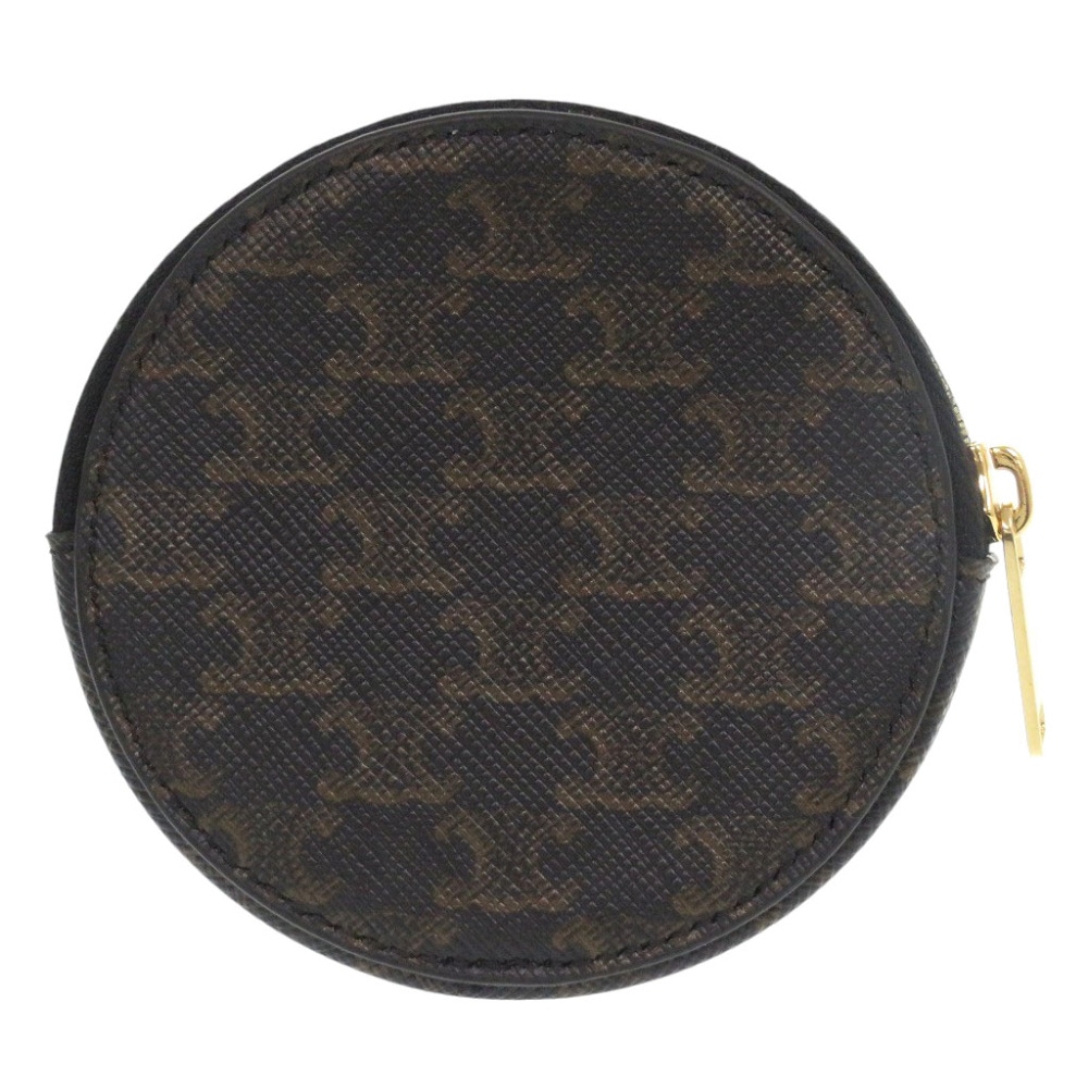 新品同様 トリオンフ U-SD-5202 コインケース レザー ブラウン 1565【中古】 レディース