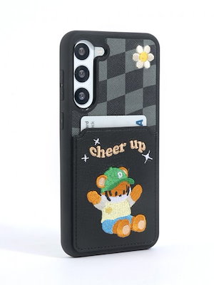 販売新品 DESIGN SKIN 韓国 スマホケース buckle strap checkerboard