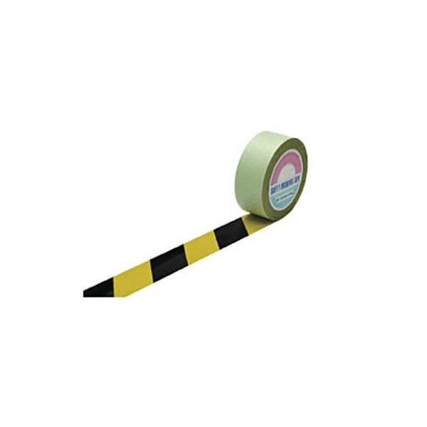 日本緑十字社 GT-502TR 50mm幅x20m 黄/黒色 オレフィン樹脂 148082 1巻