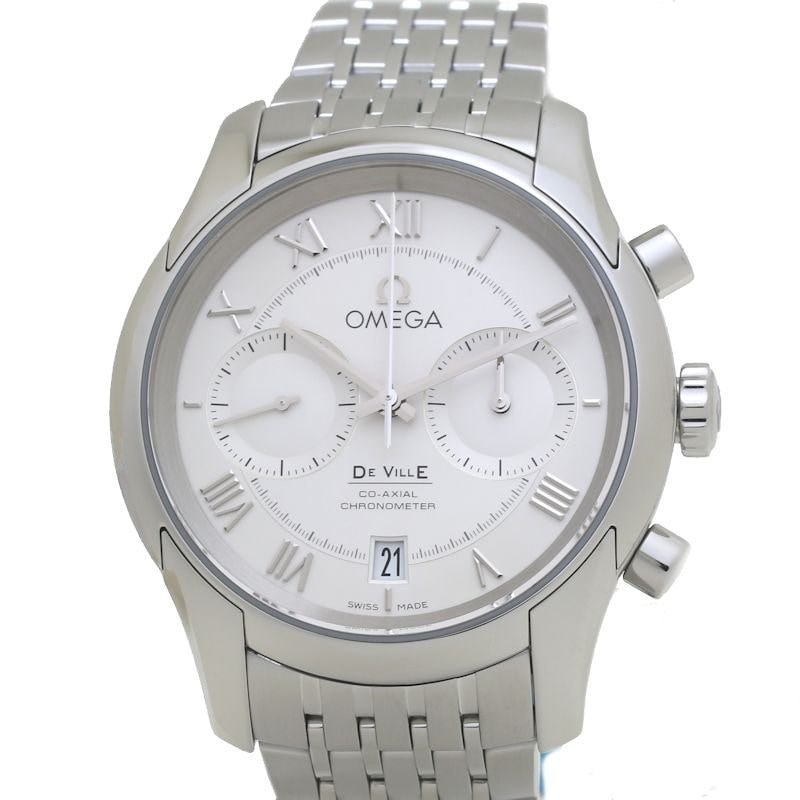 デヴィル アワービジョン 431.10.42.51.02.001 コーアクシャル クロノメーター ステンレススチール メンズ /39909【中古】【腕時計】