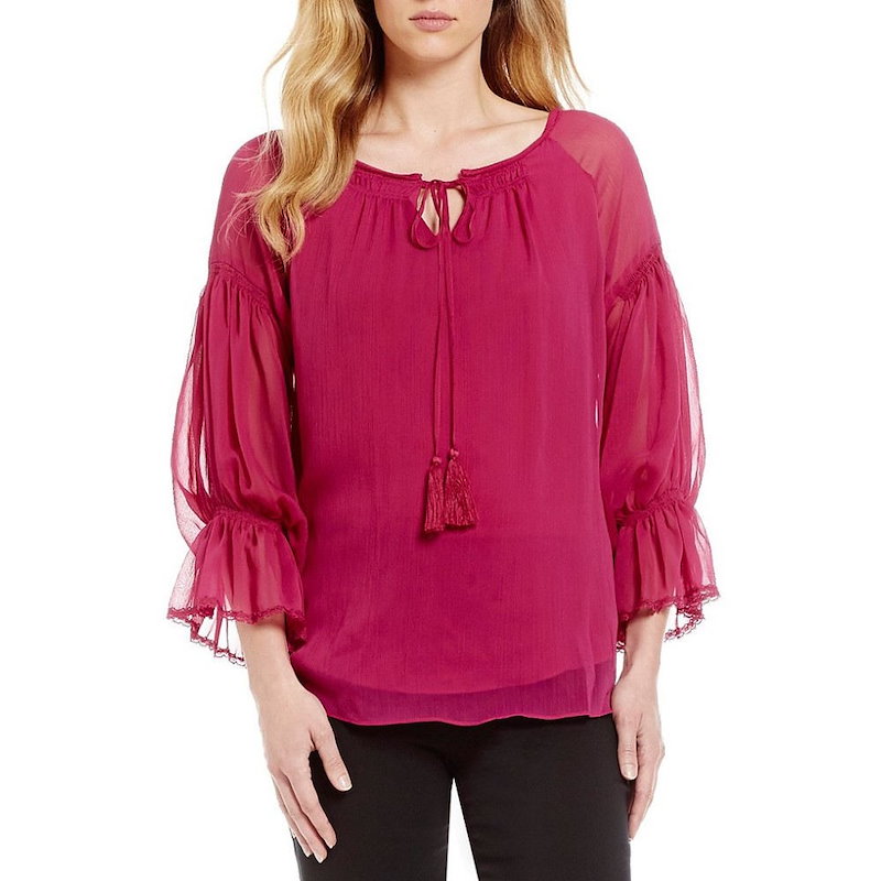 ギブソンアンドラティマー レディース トップス ブラウス・シャツ【Gibson & Latimer Woven Gathered Sleeve Babydoll Top】Magenta ギブソンアンドラティマー レディース トップス ブラウス・シャツ【Gibson & Latimer Woven Gathered Sleeve Babydoll Top】Magenta