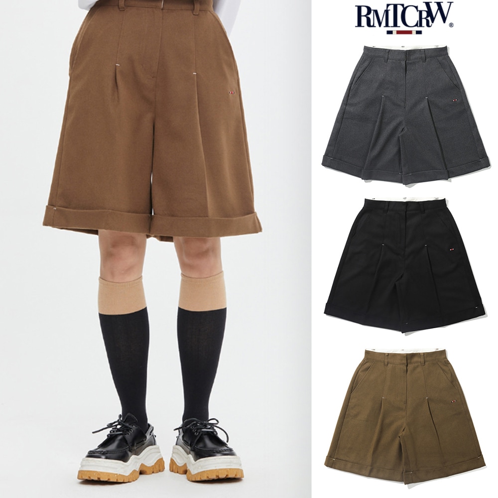 【ROMANTIC CROWN】WIDE BERMUDA PANTS