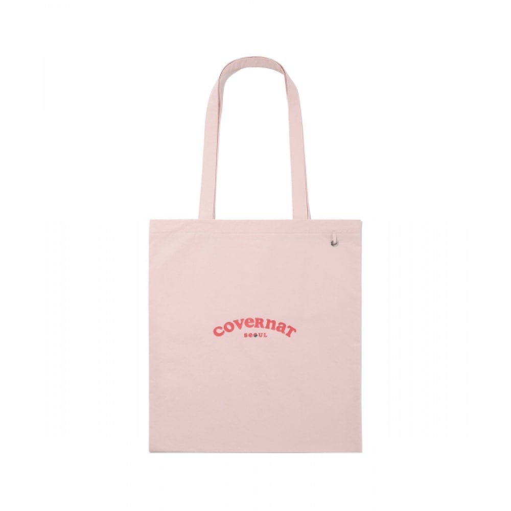 COVERNAT WOMAN クローバーハートクーパーロゴソウルエコバッグライトピンク