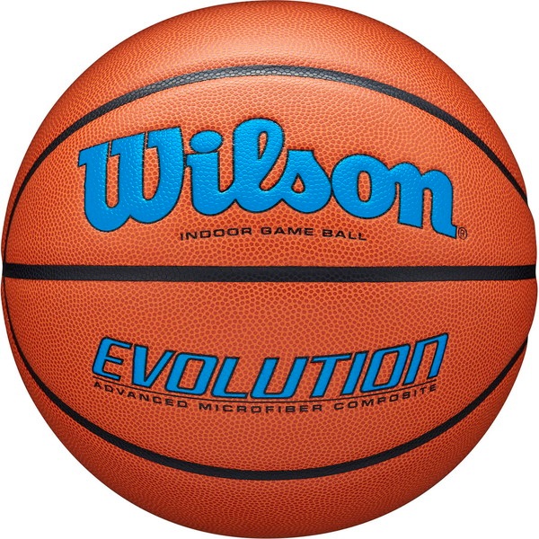 Wilson ウイルソン EVOLUTION ゲームボール オレンジ／ロイヤル 6号 バスケットボール 競技ボール6号 0595XB0604