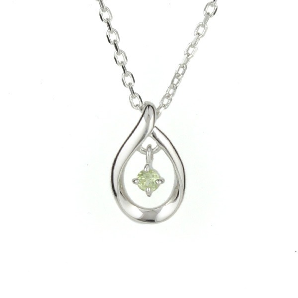 リボン済＆紙袋 正規品 ネックレス 8月 誕生石 誕生日 レディース ネックレス しずくモチーフ ペンダント プレゼント ジュエリー アクセサリー エターナルシルバー 祝い
