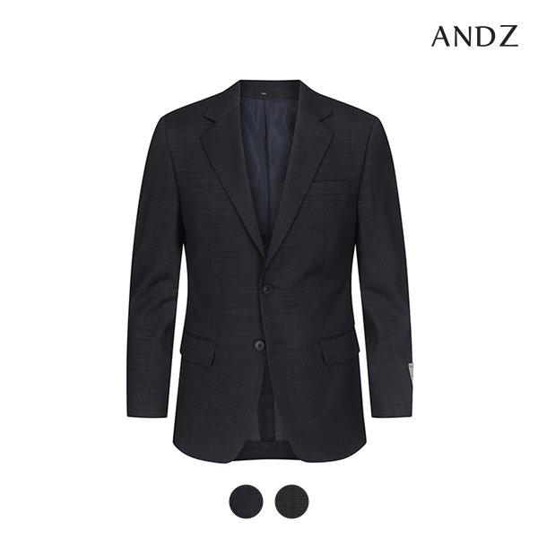 [] イモッションインパクトライクラ混紡デニムライク組織スリムフィットツーボタンシングルジャケット_BZD2SB1102