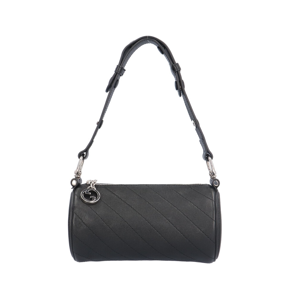 グッチ ブロンディ ショルダーバッグ レザー 760170 ブラック GUCCI 中古 美品