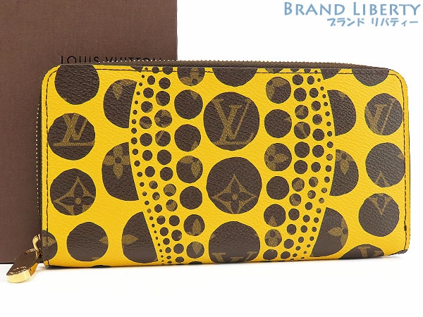 限定新品同様ルイヴィトンモノグラムジッピーウォレットラウンドファスナー長財布草間彌生イエローM60449 138,000円