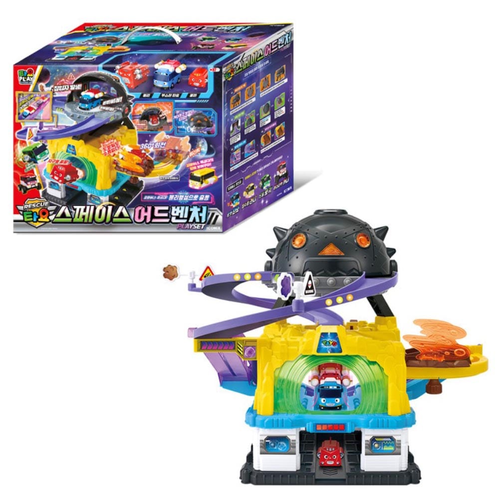 ちびバス タヨ レスキュー スペースアドベンチャー プレイセット ミニカー1台付き 韓国アニメ 正規ライセンス おもちゃ