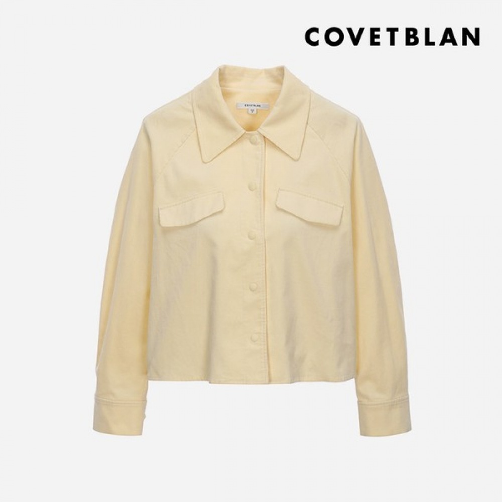 (コルベットブラン) コーデュロイクロップシャツ (V228MSH201W)