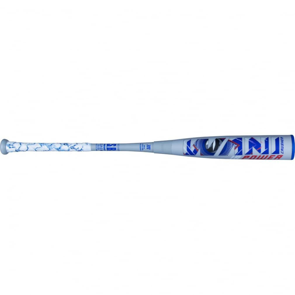 マルーチ（marucci） 少年軟式用バット 野球 ワニクラッシャーパワー ジュニア 82cm/約610g MJJSBBWPJ-82 （グレー×ブルー/８２．０/Jr）
