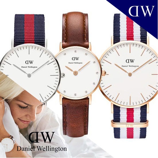[Daniel Wellington] 2016 New Arrival Daniel Wellington Nato and Leather Strap Watches / Men / Ladies / Classic Classy Dapper Series / Free Shipping / 100% Authentic