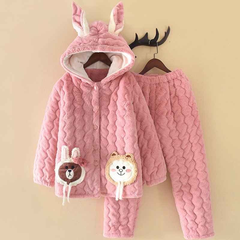 暖かい パジャマ キッズ 150 子供 長袖 パジャマ 着ぐるみ可愛い 秋 冬 もこもこ 暖かい 上下セット ナイトウェア 厚手 ルームウェア 長袖 大きいサイズ秋冬子供用パジャマ大きい子供フード付き