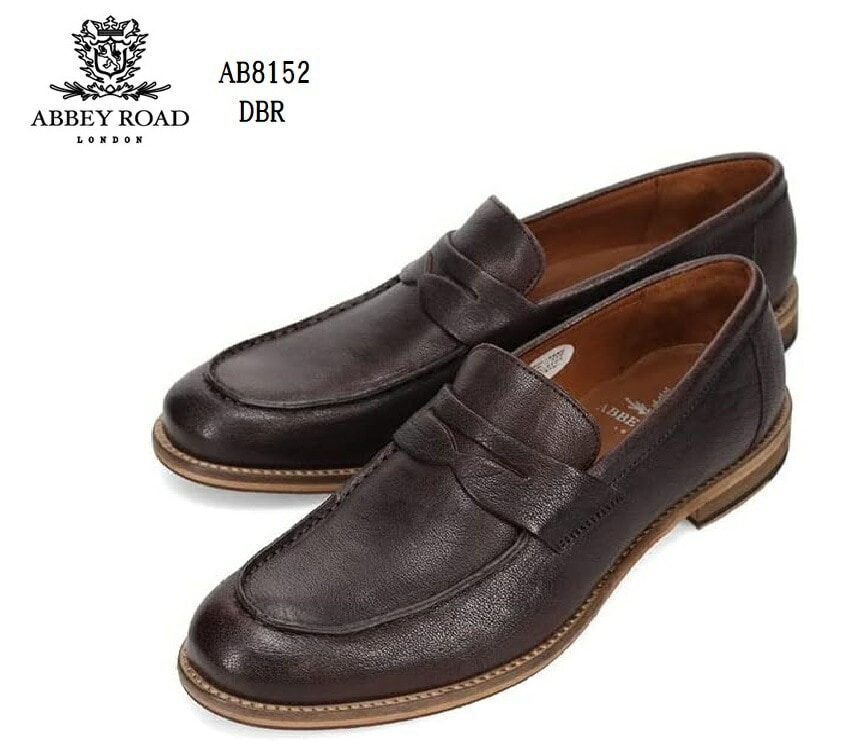 ABBEY ROAD(アビーロード) AB8152 メンズ スリッポンローファートラッドカジュアルビジネスシューズ 本革 ビジネスシーンやカジュアルなどで