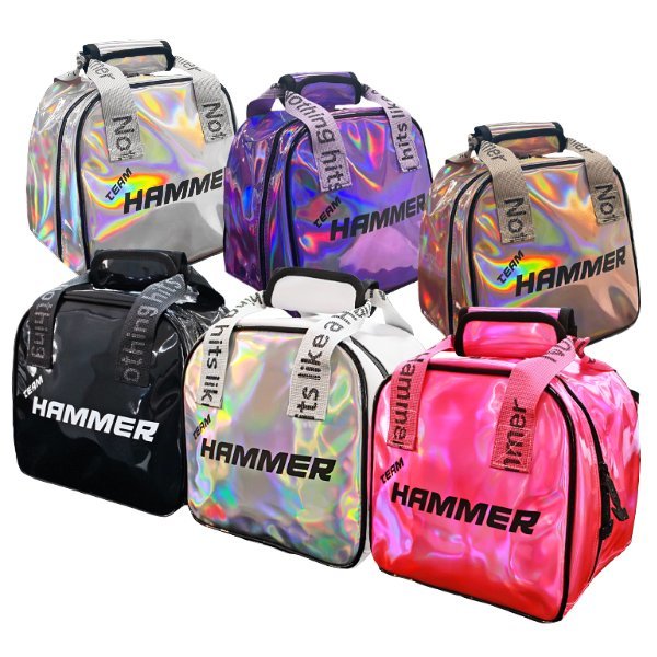 ハンマー PU エナメル ワンボール 着脱式トートバッグ 1ボール ボウリングバッグ 脱着 ボウリングバッグ ボウリング用品