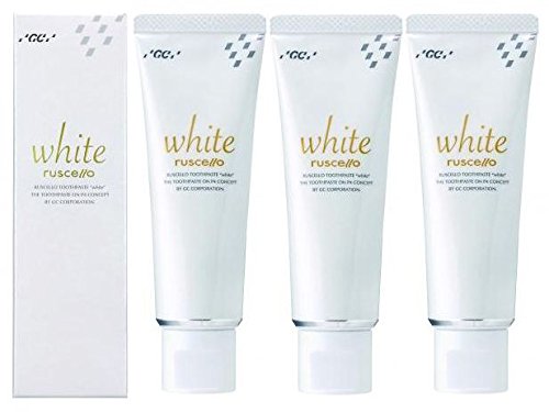 GC ルシェロ 歯みがきペースト ホワイト 100g 医薬部外品 (3本)