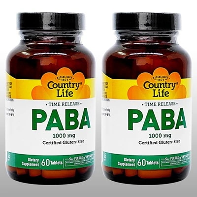 PABA1000mg60錠 2本 飲むＵＶカットのビタミン 海外発送便商品：日時指定不可 お得