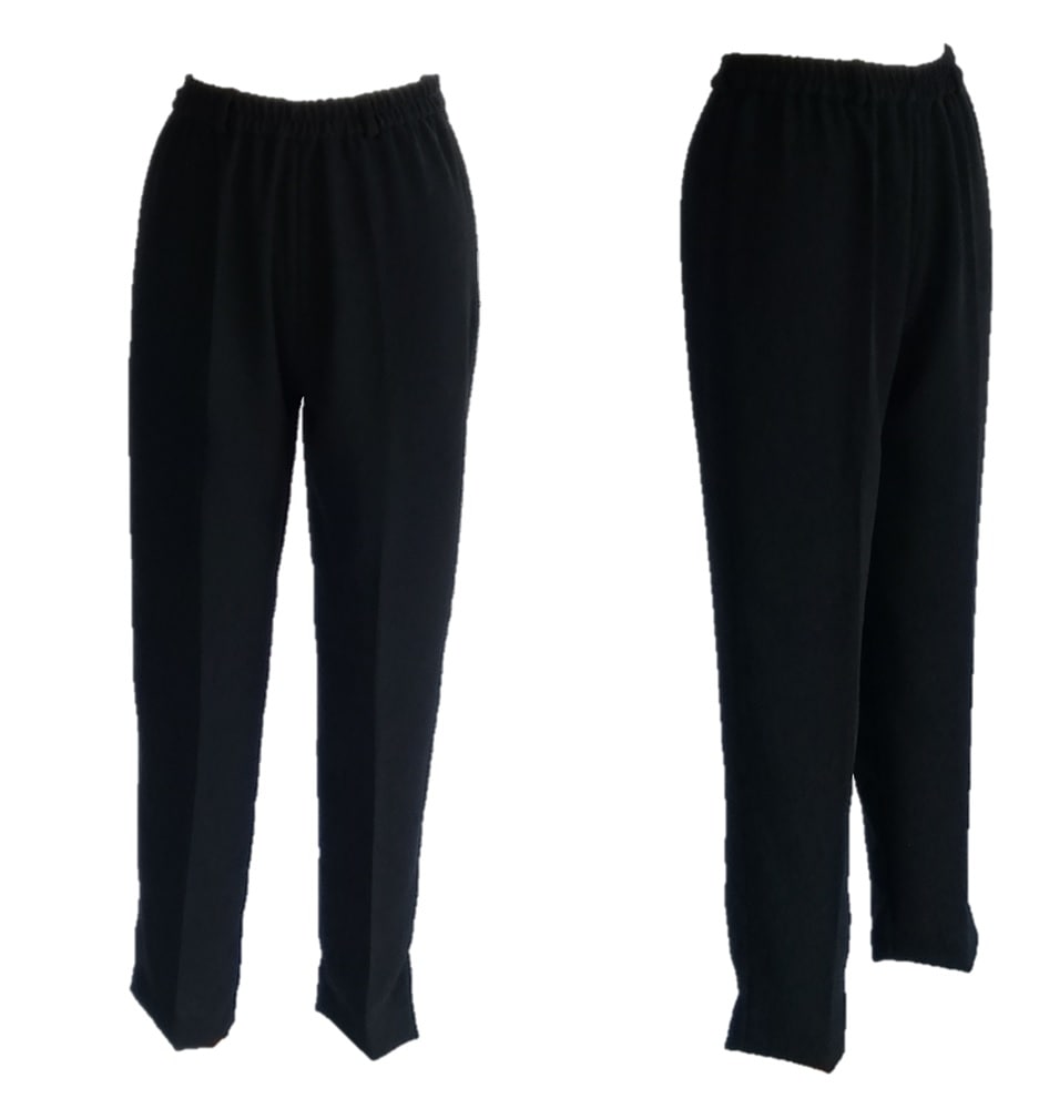 喪服 礼服 ブラックフォーマル ベルト通し付き テーパードパンツ 単品 ウエスト総ゴム　135700PA