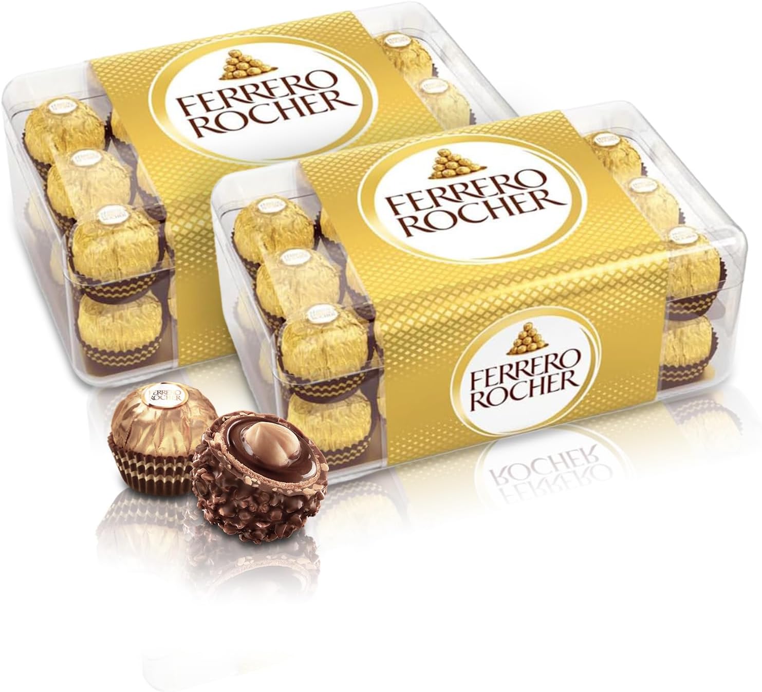 チョコレート フェレロ ロシェ Ferrero Rocher バレンタイン お年賀 チョコ プレゼント お菓子 ギフト 人気 おしゃれ 手土産 詰め合わせ まとめ買い 大容量 ヘーゼルナッツ ミルクチ